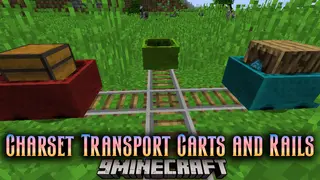 Charset Transport Carts and Rails Mod (1.12.2) – Small Expansions for The Iron Traveller