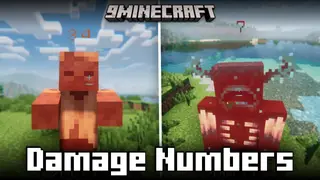 Damage Numbers Mod (1.21.1, 1.20.1) – Entity Damage Indicator
