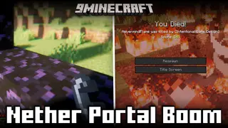 Nether Portal Boom Mod (1.20.4, 1.19.3) – Nether Portals Explode On Lighting