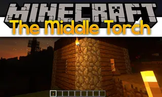 The Middle Torch Mod (1.21.1, 1.12.2) – A Button for Placing Torches