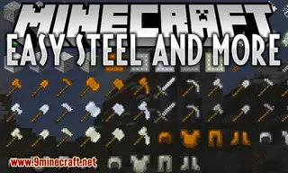Easy Steel & More Mod (1.21.1, 1.20.1) – Vanilla Gear Between Stone & Diamond
