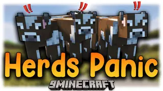 Herds Panic Mod (1.21.1, 1.20.1) – Realistic Interaction with Animals