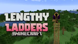 Lengthy Ladders Mod (1.21.1, 1.20.1) – Allowing Ladders To Be Stacked Endlessly