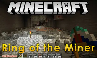 Ring of the Miner Mod (1.21.1, 1.20.1) – Clears Away Non-Ore Blocks Around Player