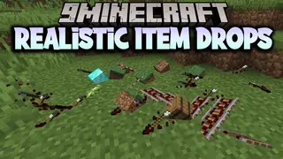 Realistic Item Drops Mod (1.21.1, 1.20.1) – Manually Pick Up Your Loot