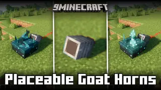 Placeable Goat Horns Mod (1.21.1, 1.20.1) – Extend Audio Range