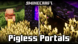 Pigless Portals Mod (1.19, 1.18.2) – Prevents Uninvited Piglins From Portals