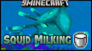 Pam's Squid Milking Mod (1.12.2) – Easy Way to Collect Milk from Squid