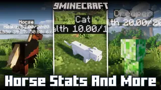 Horse Stats And More Mod (1.20.2, 1.20.1) – Mob Attribute Overlay