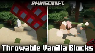 Throwable Vanilla Blocks Mod (1.20.1, 1.19.4) – Throw Blocks To Attack!
