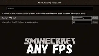 Any FPS Mod (1.20.6, 1.20.1) – Set FPS to Any Specific Value