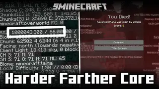 Harder Farther Core Mod (1.20.4, 1.20.1) – Distance Based Difficulty
