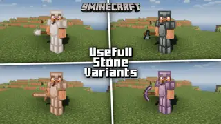 Usefull Stone Variants Mod (1.20.1, 1.19.3) – Sculk, Amethyst & Stone Gear