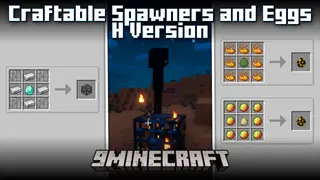 The Craftable Spawners and Eggs (H Version) Mod (1.20.1, 1.19.4) – Hostile Version