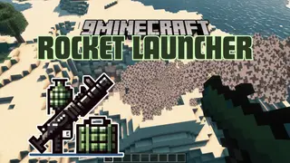 Rocket Launcher Mod (1.20.4, 1.20.1) – A Potent Weapon for Combat