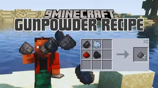 Gunpowder Recipe Mod (1.20.4, 1.20.1) – Gunpowder is Craftable