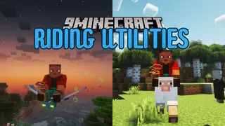 Riding Utilities Mod (1.20.1, 1.18.2) – Mount any Mob in the Game