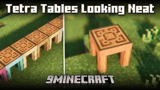 Tetra Tables Looking Neat Mod (1.20.1, 1.19.2) – Wood Variations For Tetra Workbenches