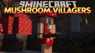 Mushroom Villagers Mod (1.19.2, 1.18.2) – Primitive Tribe to Mushroom Fields
