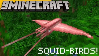 Squid-Birds Mod (1.18.2, 1.16.5) – Flying Squid Mobs