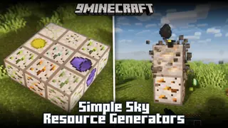 Simple Sky Resource Generators Mod (1.20.1) – New Block & Item Generators