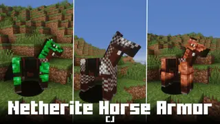 Netherite Horse Armor CJ Mod (1.20.4, 1.19.4) – Three New Horse Armors
