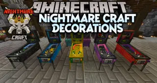 Nightmare Craft Decorations Mod (1.18.2) – Sparkly Blocks, Splatters, Arcades