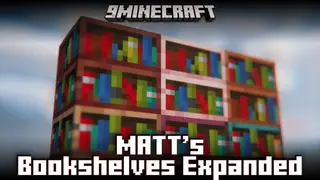 MATT's Bookshelves Expanded Mod (1.20.1, 1.17.1)- More Bookshelf Variants