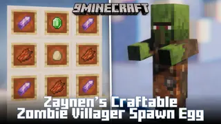 Zaynen's Craftable Zombie Villager Spawn Egg Mod (1.20.1, 1.19.4)