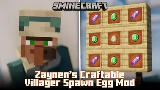 Zaynen's Craftable Villager Spawn Egg Mod (1.20.1, 1.19.4)
