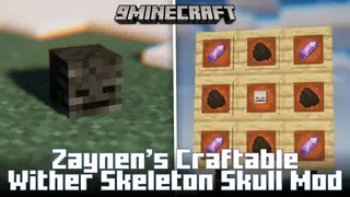 Zaynen's Craftable Wither Skeleton Skull Mod (1.20.1, 1.19.4)