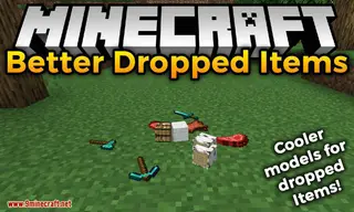Better Dropped Items Mod (1.19.2, 1.18.2) – Cooler Models