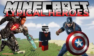 Typical Heroes Mod (1.12.2, 1.10.2) – Adds Superheroes from Marvel & DC