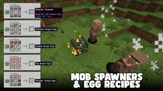 Mob Spawners And Eggs Recipes Mod (1.20.4, 1.19.4)