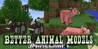 Better Animal Models Mod (1.19.2, 1.18.2) – Mobs Look Like Horse