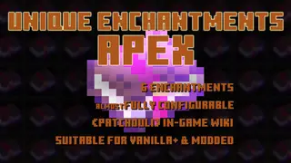 Unique Enchantments Apex Mod (1.19.2, 1.16.5) – End-Game Enchantments