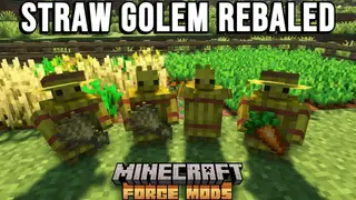 Straw Golem Rebaled Mod (1.19.2, 1.18.2) – Cute Little Guys to Help You on the Farm