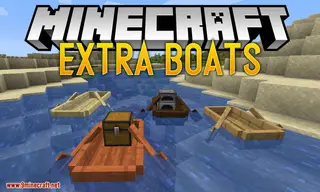 Extra Boats Mod (1.19.2, 1.18.2) – Boatload Mod, Making Ocean Exploration More Interesting