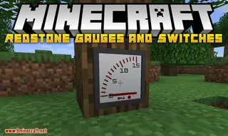 Redstone Gauges and Switches Mod (1.19.2, 1.18.2) – Stylish Buttons, Levers