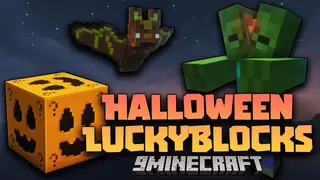 Halloween LuckyBlocks Mod (1.20.1, 1.19.2) – Many Cool Items And Entities