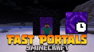 Fast Portals Mod (1.20.1, 1.19.4) – Dimensional Express