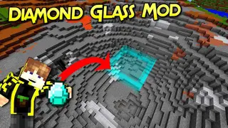 Diamond Glass Mod (1.20.1, 1.19.2) – Glass With The Attributes of Bedrock