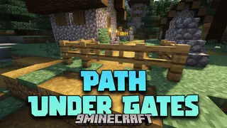 Path Under Gates Mod (1.20.2, 1.20.1) – Grass Paths Exist Under Fence Gates