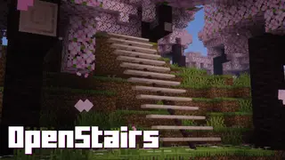 OpenStairs Mod (1.20.1, 1.19.2) – Slim, Minimalist Stairs