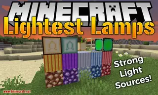 Lightest Lamps Mod (1.20.2, 1.20.1) – Super Strong Light Sources