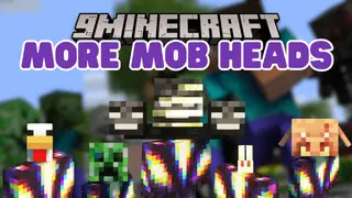 More Mob Heads Mod (1.20.1) – Collect and Customize with Mob Heads