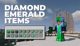 DiamondEmerald Items Mod (1.20.1, 1.19.4) – Tools, Weapons & Armor