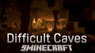 Difficult Caves Mod (1.20.1, 1.19.2) – Hostile Mobs will be Stronger