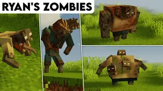 Ryan's Zombies Mod (1.19.4, 1.19.2) – New Zombie Variants