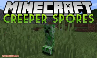 Creeper Spores Mod (1.20.1, 1.19.4) – Did You Know Creepers Were Plants?